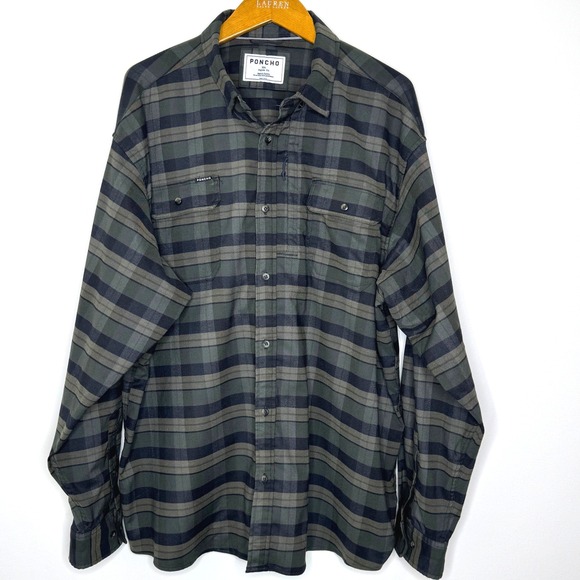 Poncho Kodiak Button Front Flannel XXL - Picture 1 of 11